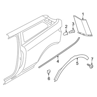 Land Rover OE - Quarter Panel - Exterior Trim (Dynamic / Pure 2 Doors)