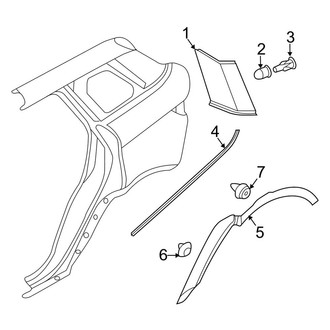 Land Rover OE - Quarter Panel - Exterior Trim (Dynamic / Prestige / Pure 4 Doors)