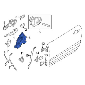 Land Rover OE - Front Left Door Latch Assembly