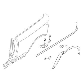 Land Rover OE - Quarter Panel - Exterior Trim (HSE Dynamic / SE Dynamic 2 Doors)