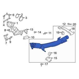 Land Rover OE - Front Exhaust Intermediate Pipe