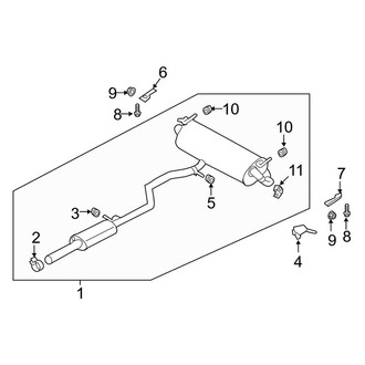 Land Rover OE - Exhaust System - Exhaust Components (Muffler & Pipe), (First Edition / S / SE)