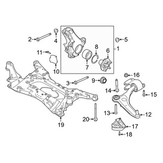 Land Rover OE - Front Suspension - Suspension Components (First Edition / R-Dynamic HSE / R-Dynamic S / R-Dynamic SE / S / SE)