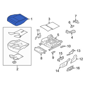 Land Rover OE - Front Right Seat Cover
