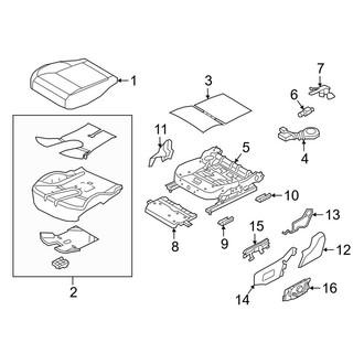 Land Rover OE - Seats & Tracks - Passenger Seat Components (Seat Cushion)