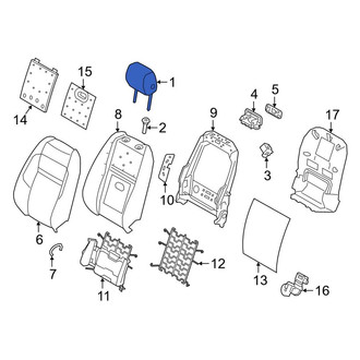 Land Rover OE - Front Left Headrest