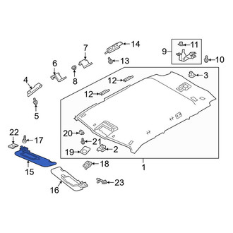Land Rover OE - Front Right Sun Visor