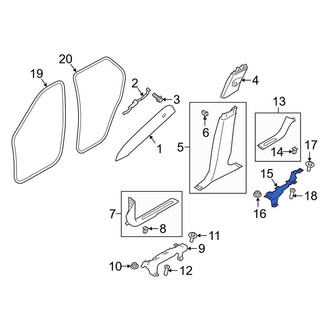 Land Rover OE - Right Door Sill Plate Bracket