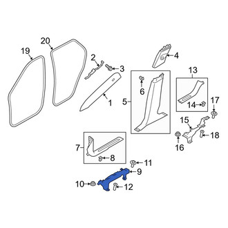 Land Rover OE - Right Door Sill Plate Bracket