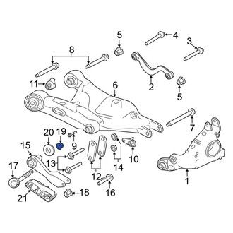 Land Rover OE - Front Inner Suspension Control Arm Nut
