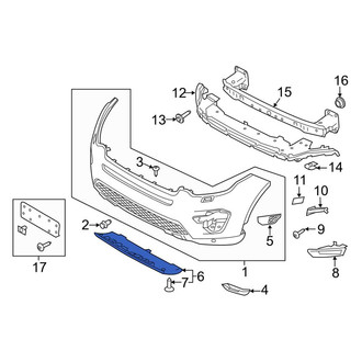 Land Rover OE - Front Bumper Cover Spacer Panel