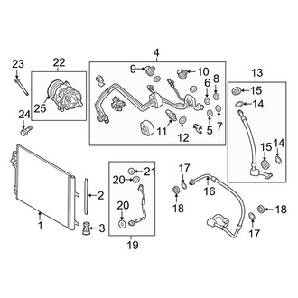 Land Rover OE - Air Conditioner & Heater - Condenser, Compressor & Lines (HSE / HSE Lux / SE)