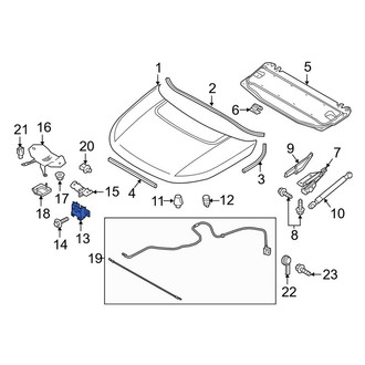 Land Rover OE - Front Right Hood Latch