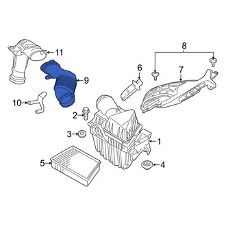 Land Rover OE - Front Engine Air Intake Hose