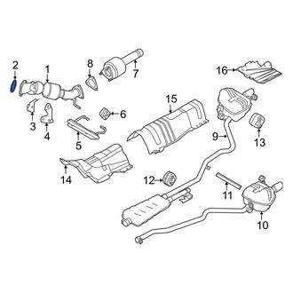 Land Rover OE - Center Catalytic Converter Gasket