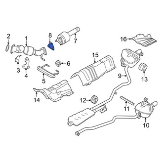 Land Rover OE - Center Catalytic Converter Gasket