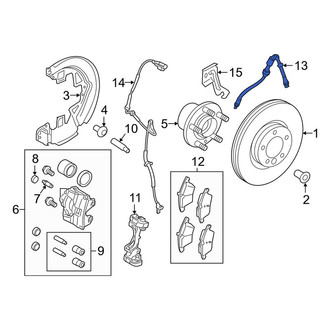 Land Rover OE - Front Left Brake Hydraulic Hose