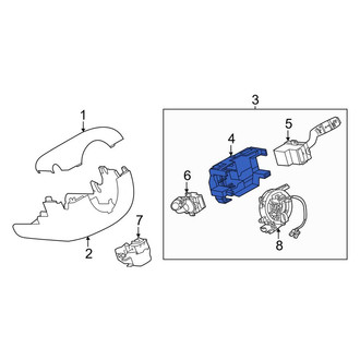 Land Rover OE - Front Right Steering Column Switch Housing