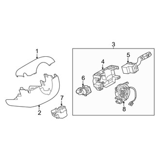 Land Rover OE - Steering Column - Shroud, Switches & Levers