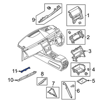 Land Rover OE - Right Instrument Cluster Housing Cover Bracket