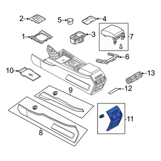 Land Rover OE - Center Rear Console Panel