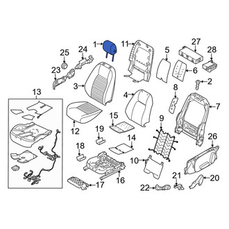 Land Rover OE - Front Right Headrest