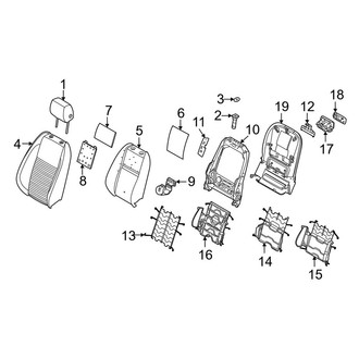 Land Rover OE - Seats & Tracks - Front Seat Components (Seat Back)