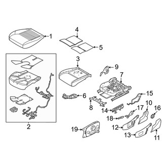 Land Rover OE - Seats & Tracks - Front Seat Components (Seat Bottom)