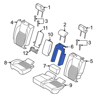 Land Rover OE - Center Inner Seat Back Cushion Cover