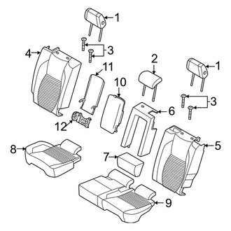 Land Rover OE - Seats & Tracks - Second Row Seats (Covers)