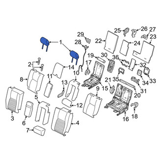 Land Rover OE - Center Headrest