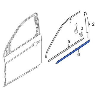 Land Rover OE - Front Left Door Molding