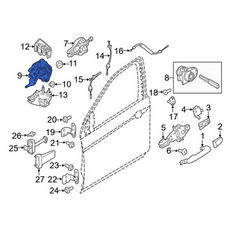 Land Rover OE - Front Right Door Lock Actuator Motor
