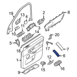 Land Rover OE - Front Right Interior Door Pull Handle