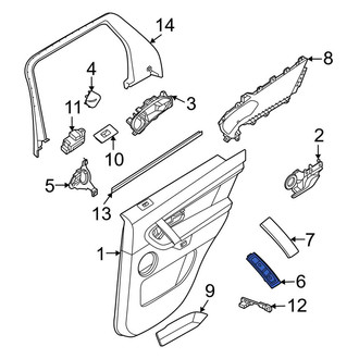 Land Rover OE - Front Right Interior Door Pull Handle