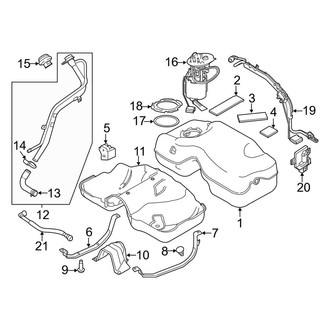 Land Rover OE - Fuel System Components (Base / R-Dynamic HSE / R-Dynamic S / R-Dynamic SE / S / SE)
