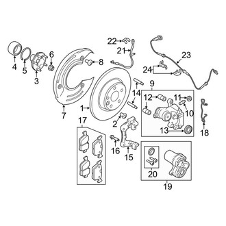 Land Rover OE - Rear Suspension - Brake Components