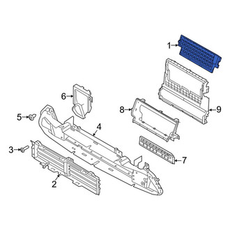 Land Rover OE - Front Upper Radiator Shutter Assembly