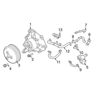 Land Rover OE - Cooling - Water Pump (Main), (2.0L Gas)