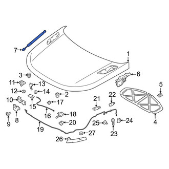 Land Rover OE - Hood Lift Support