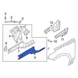 Land Rover OE - Front Left Outer Frame Side Member