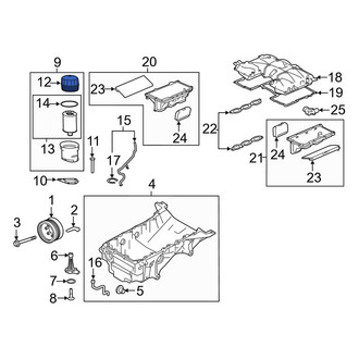 Land Rover OE - Engine Oil Filter Housing Cover