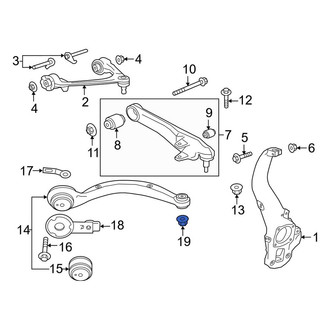 Land Rover OE - Upper Suspension Control Arm Nut