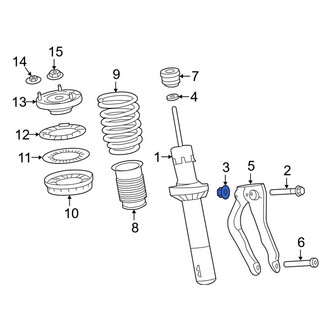 Land Rover OE - Lower Suspension Shock Absorber Nut