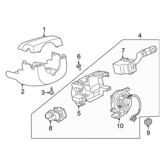 Land Rover OE - Steering Column - Shroud, Switches & Levers