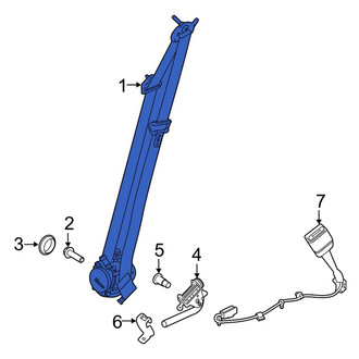 Land Rover OE - Rear Seat Belt Lap and Shoulder Belt