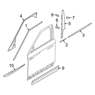 Land Rover OE - Front Door - Exterior Trim