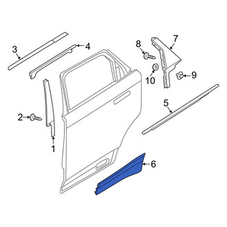 Land Rover OE - Front Left Upper Door Molding