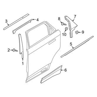 Land Rover OE - Rear Door - Exterior Trim