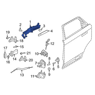 Land Rover OE - Rear Left Outer Exterior Door Handle